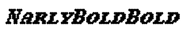 NarlyBoldBold font preview