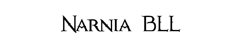 Narnia BLL font preview