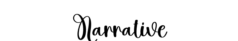 Narrative font preview