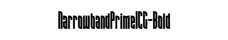 NarrowbandPrimeICG-Bold font preview