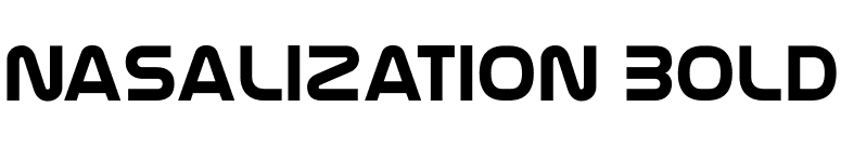 Nasalization Bold font preview