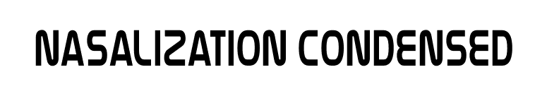 Nasalization Condensed font preview