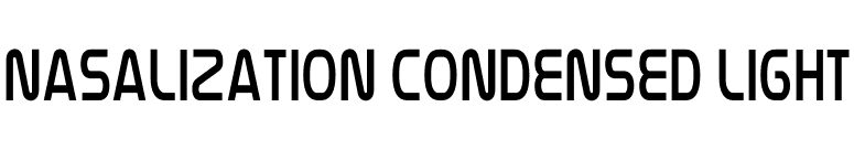 Nasalization Condensed Light font preview