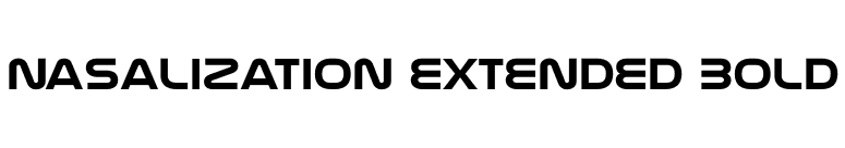 Nasalization Extended Bold font preview