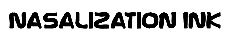 Nasalization Ink font preview