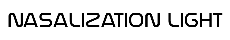 Nasalization Light font preview