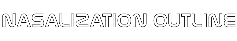 Nasalization Outline font preview