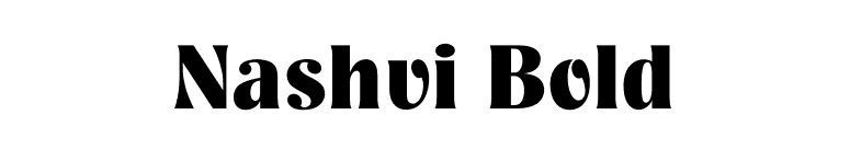 Nashvi Bold font preview