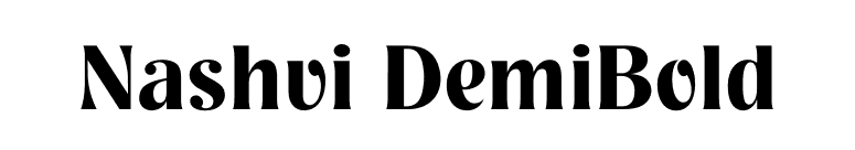 Nashvi DemiBold font preview