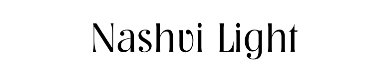 Nashvi Light font preview