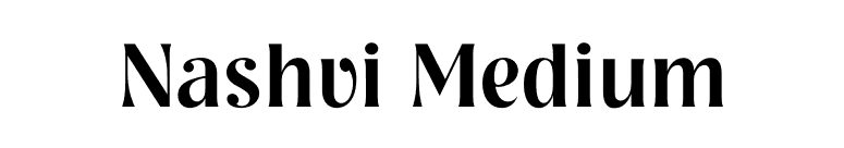 Nashvi Medium font preview