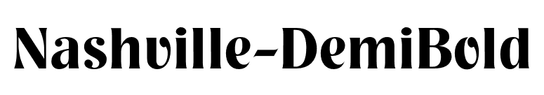 Nashville-DemiBold font preview
