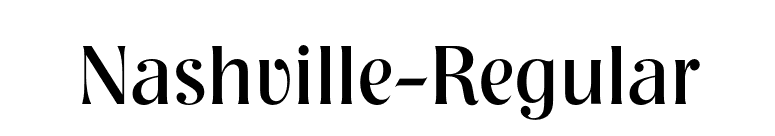 Nashville-Regular font preview