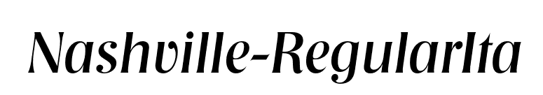 Nashville-RegularIta font preview
