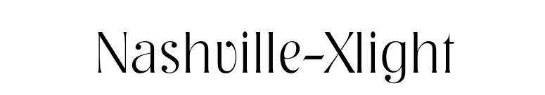 Nashville-Xlight font preview
