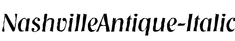 NashvilleAntique-Italic font preview