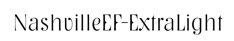 NashvilleEF-ExtraLight font preview