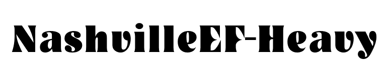 NashvilleEF-Heavy font preview