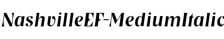 NashvilleEF-MediumItalic font preview