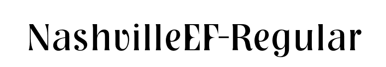 NashvilleEF-Regular font preview