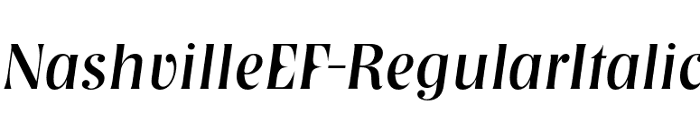NashvilleEF-RegularItalic font preview