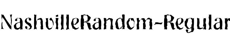 NashvilleRandom-Regular font preview