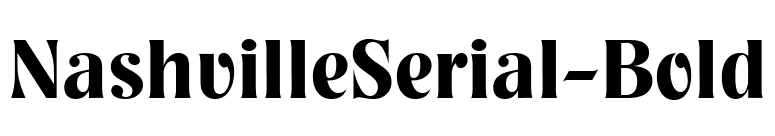 NashvilleSerial-Bold font preview