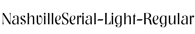 NashvilleSerial-Light-Regular font preview