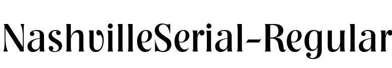 NashvilleSerial-Regular font preview