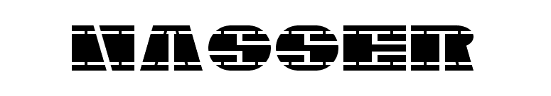 Nasser font preview