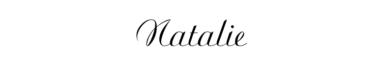 Natalie font preview