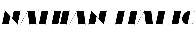 Nathan Italic font preview