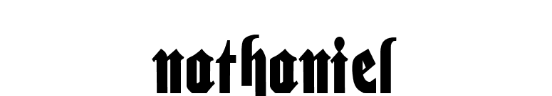 Nathaniel font preview