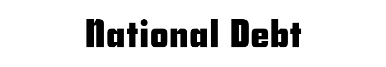 National Debt font preview