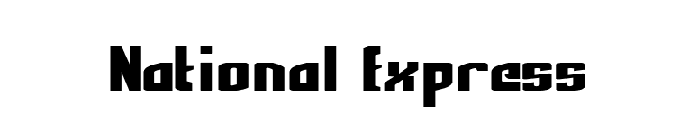 National Express font preview