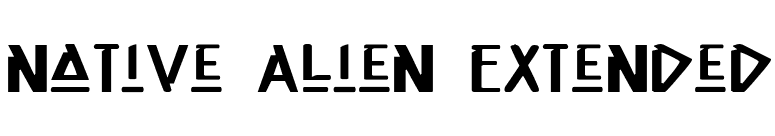 Native Alien Extended font preview