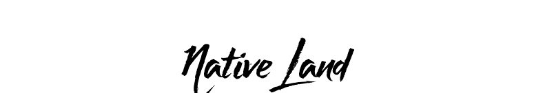 Native Land font preview