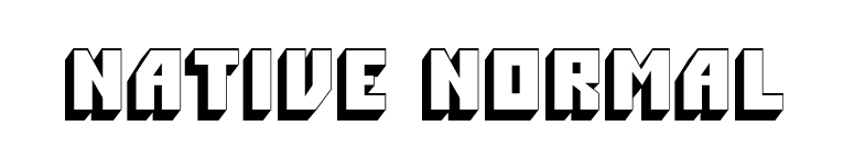 Native Normal font preview