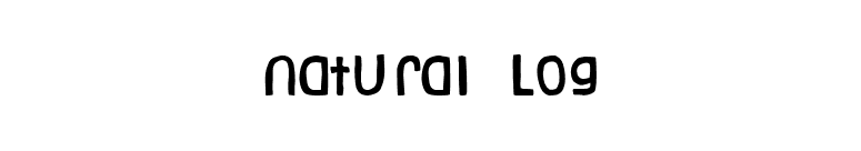 Natural Log font preview