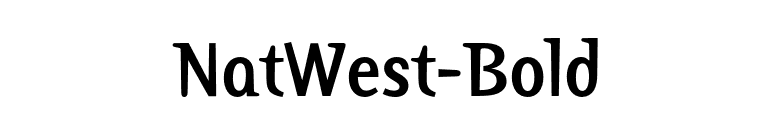 NatWest-Bold font preview