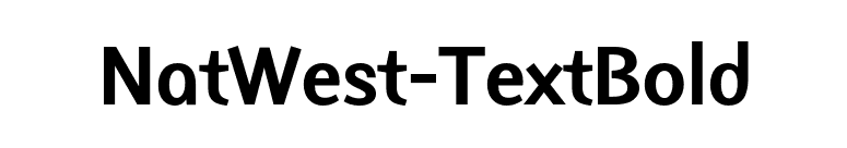 NatWest-TextBold font preview