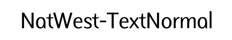 NatWest-TextNormal font preview