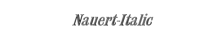 Nauert-Italic font preview