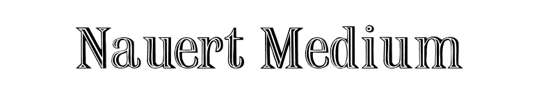 Nauert Medium font preview