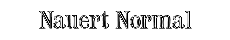 Nauert Normal font preview