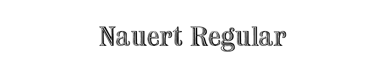 Nauert Regular font preview