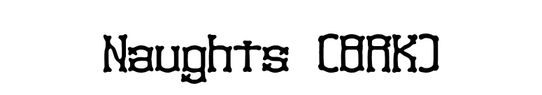 Naughts (BRK) font preview
