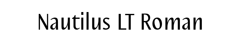 Nautilus LT Roman font preview