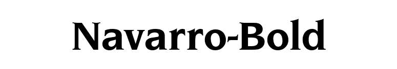 Navarro-Bold font preview