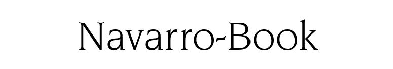 Navarro-Book font preview